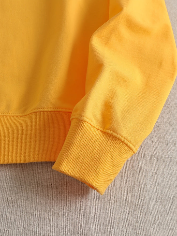Drune | Lässiges gelbes Sweatshirt mit humorvollem Grafikdruck