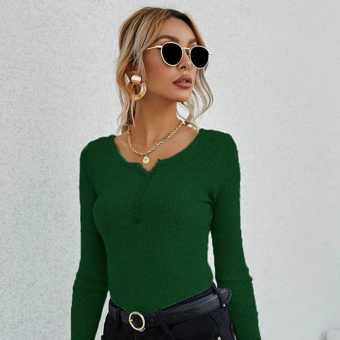 Drune | Shirt I Damen V-Ausschnitt Pullover
