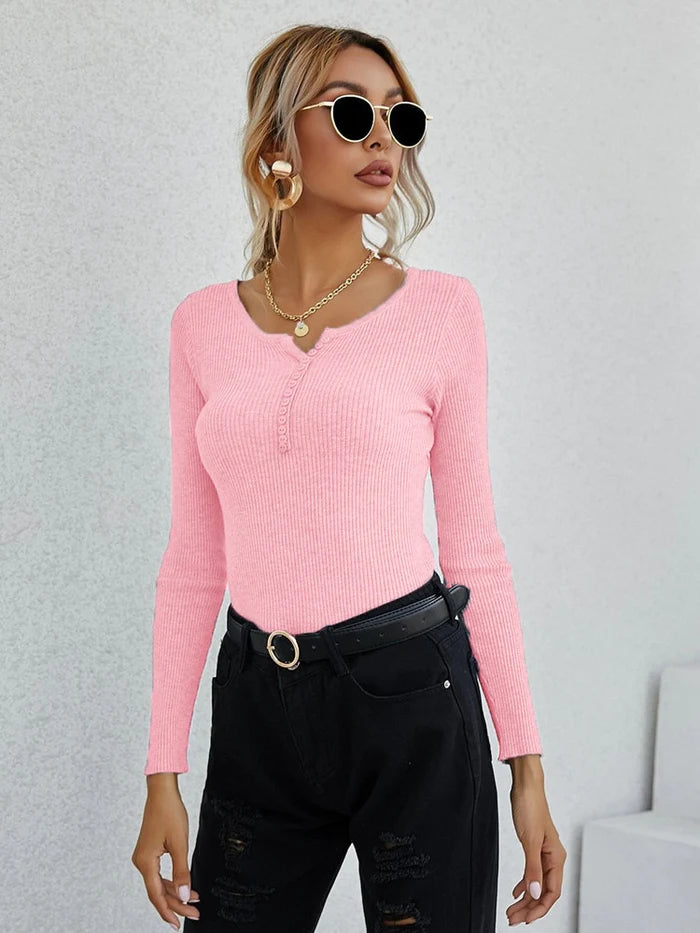 Drune | Shirt I Damen V-Ausschnitt Pullover