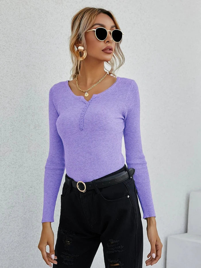 Drune | Shirt I Damen V-Ausschnitt Pullover