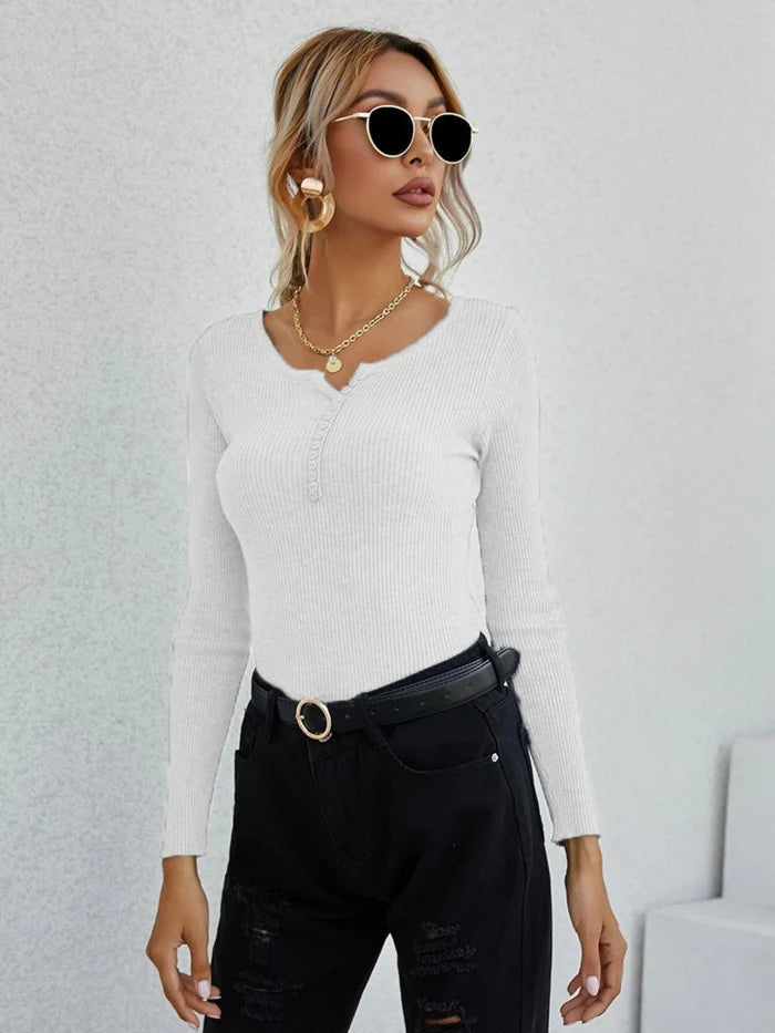Drune | Shirt I Damen V-Ausschnitt Pullover