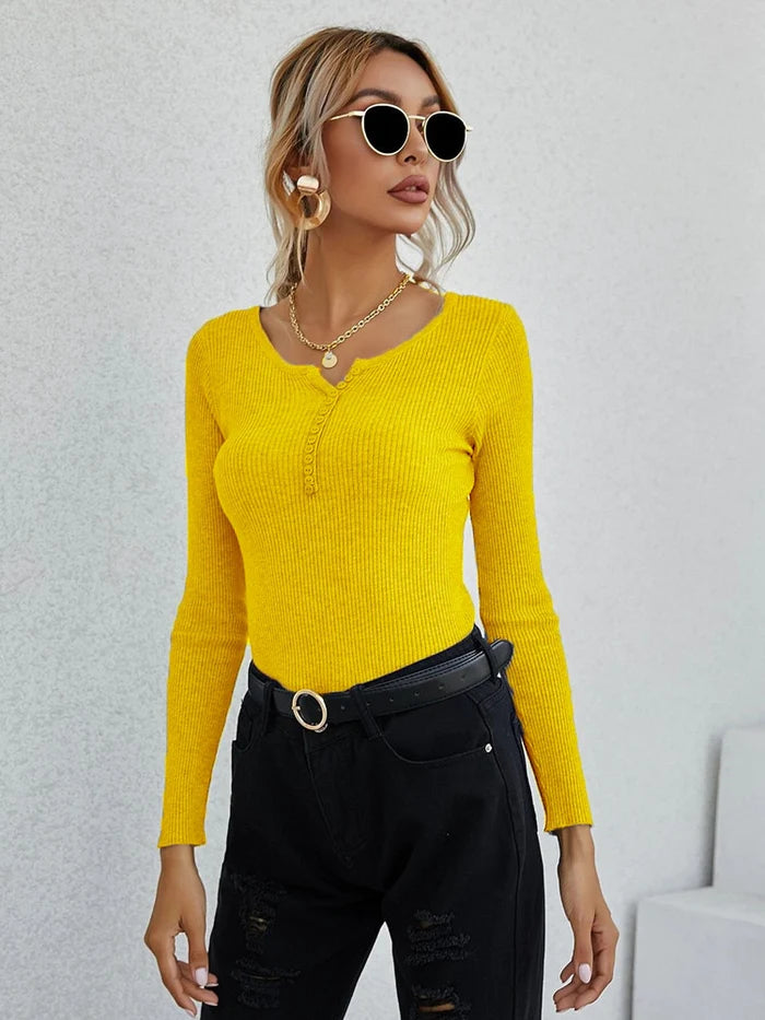 Drune | Shirt I Damen V-Ausschnitt Pullover