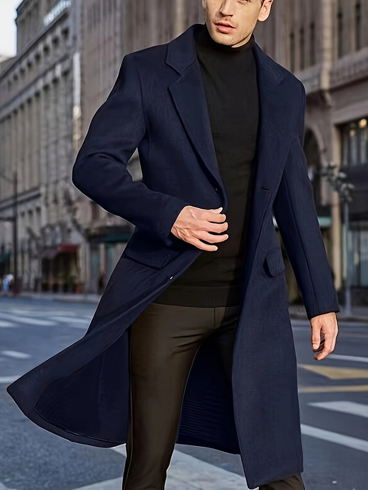 Drune | Retro-Winter-Trenchjacke für Herren - Perfekt für Outdoor-Aktivitäten