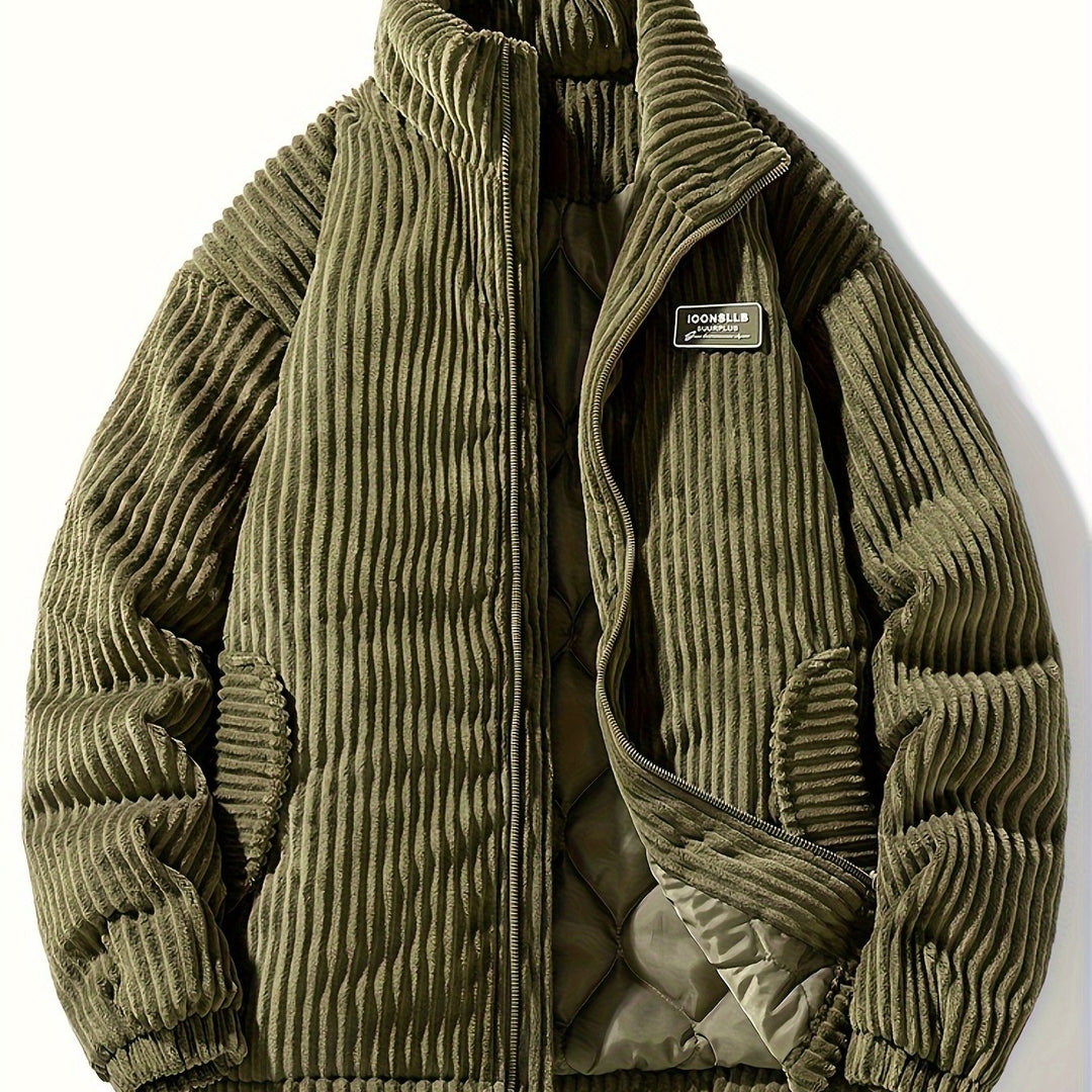 Drune | Lässig geschnittene Winterjacke aus Cord