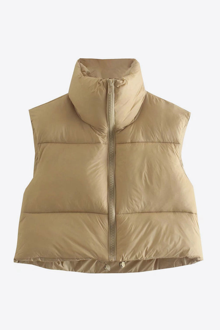 Drune | Zip-Up Drawstring Puffer Weste