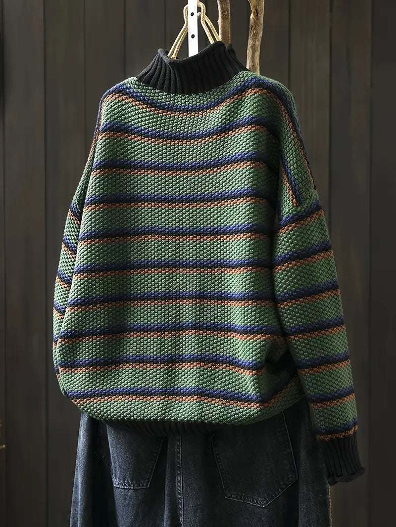 Drune | Streifen Strickpullover