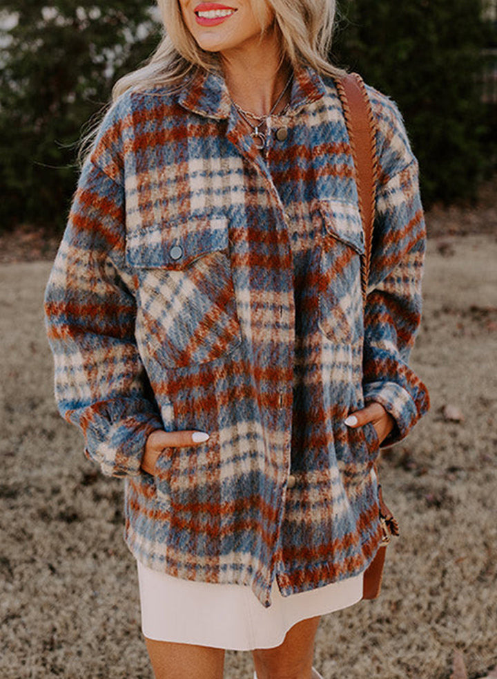 Drune | Gitterhemdjacke Im Flanell-look Wollmischung Warm und Trendy