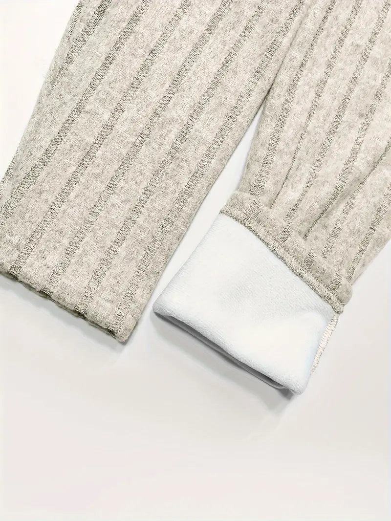 Drune | Gestrickte Leggings mit Fleecefutter