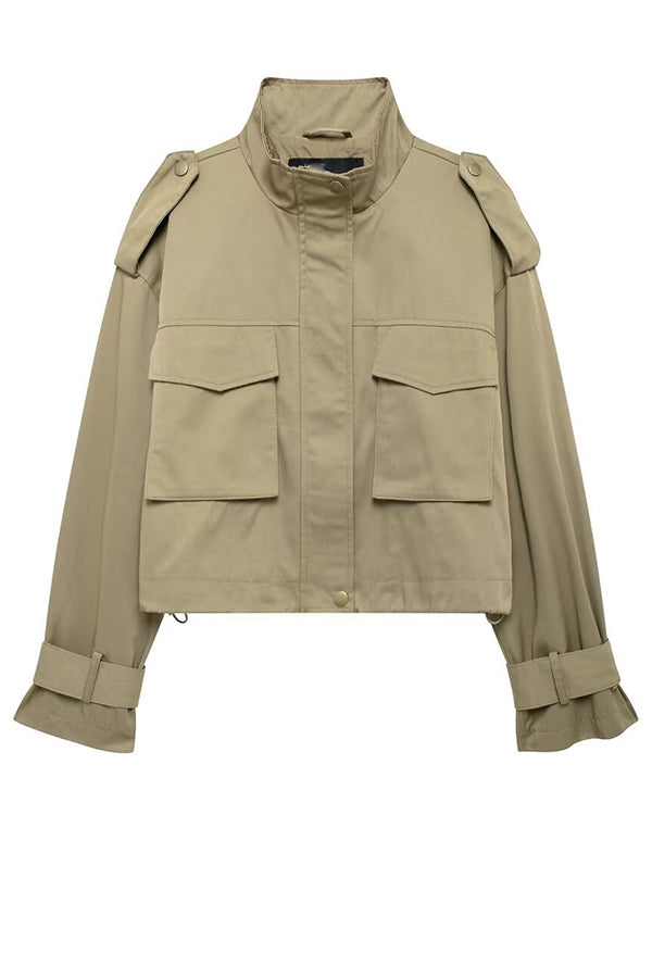 Drune | Casual cargo jacket with adjustable straps and pocket accents