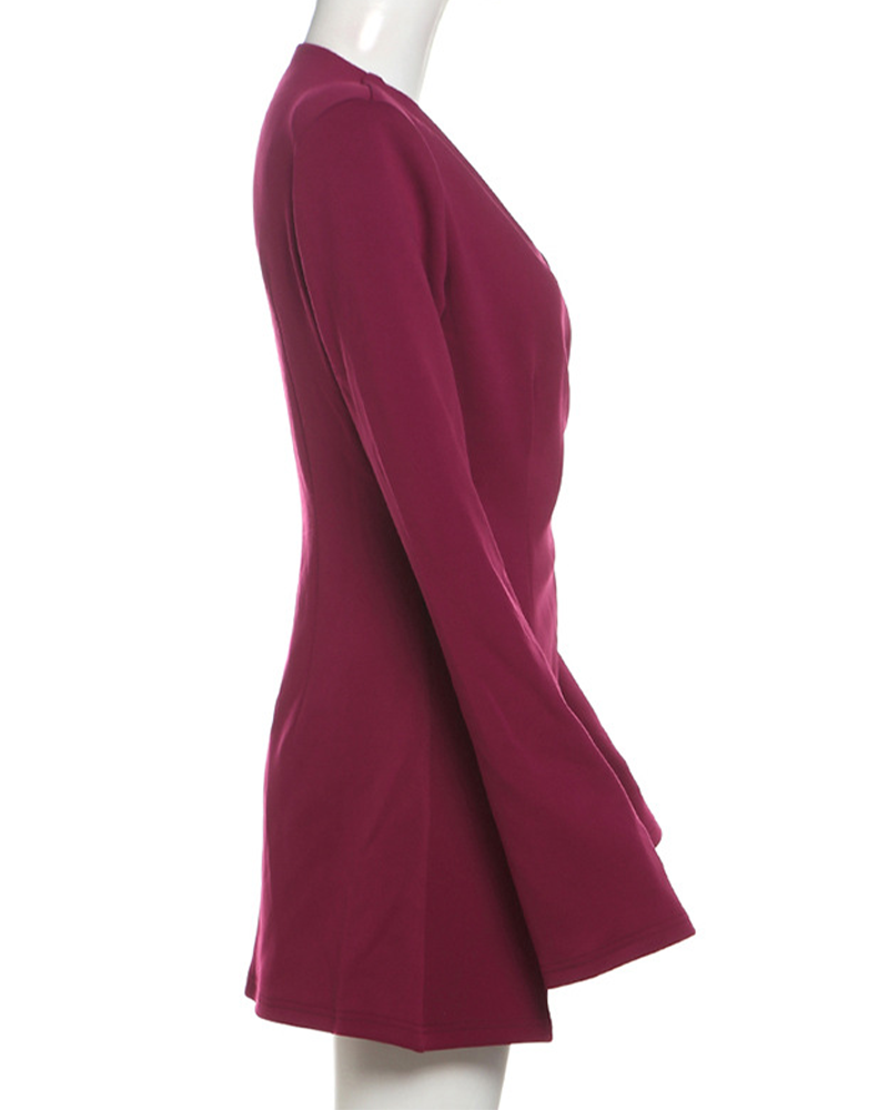 Drune | Slim Einfarbiger Anzugjacke
