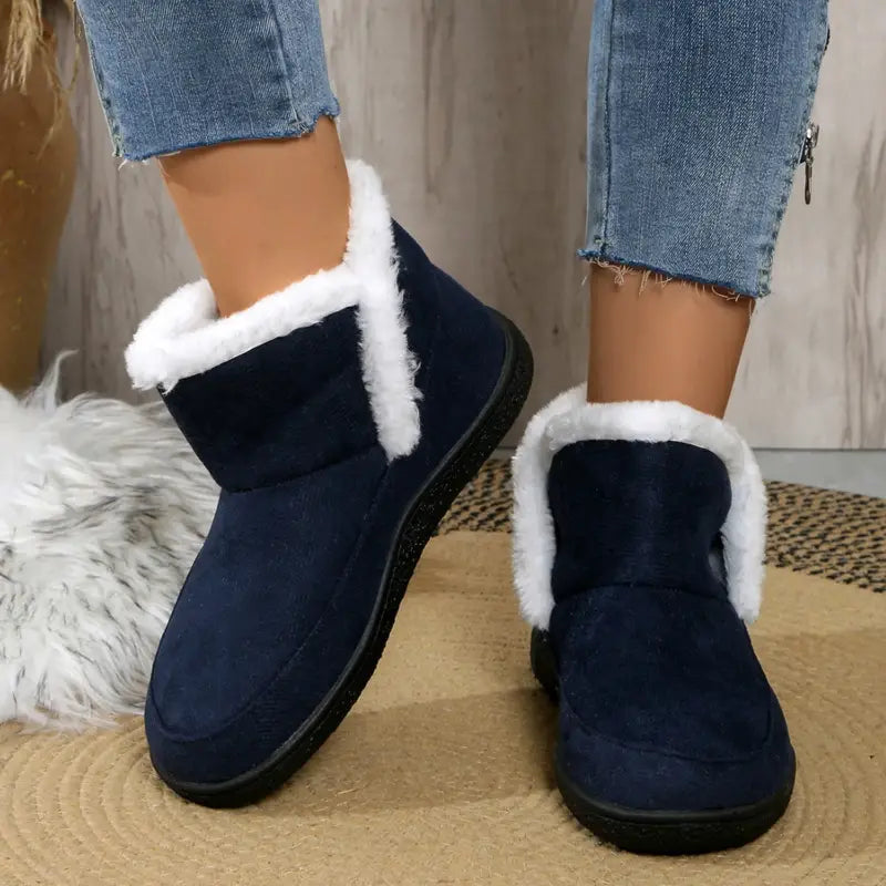 Drune | Damen Plüschfell Winter Stiefeletten