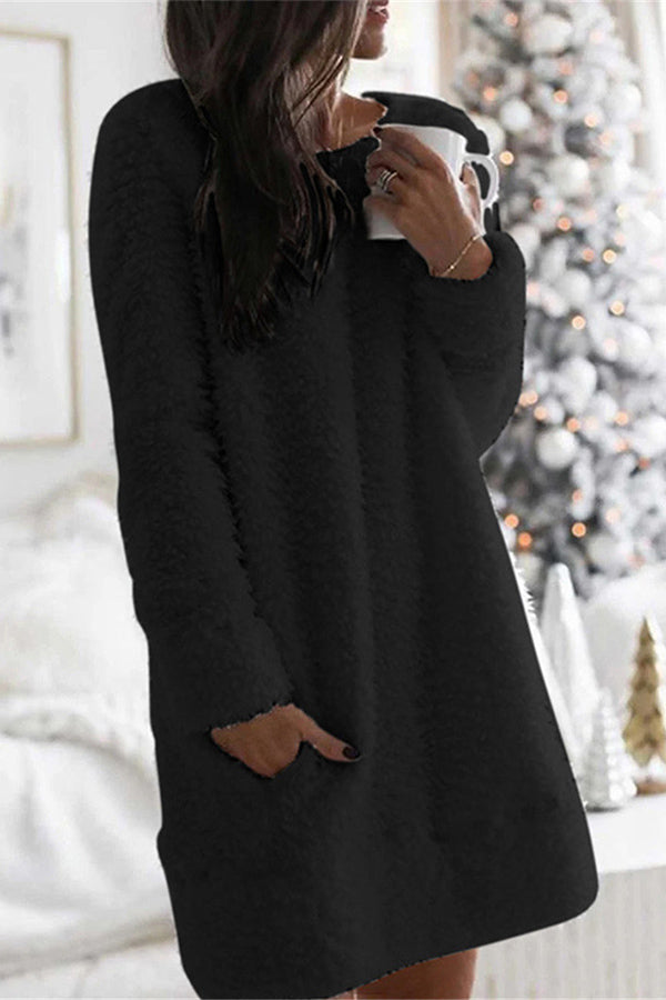 Drune | Cozy Corner Fleece mit Taschen Lounge Morgenmantel