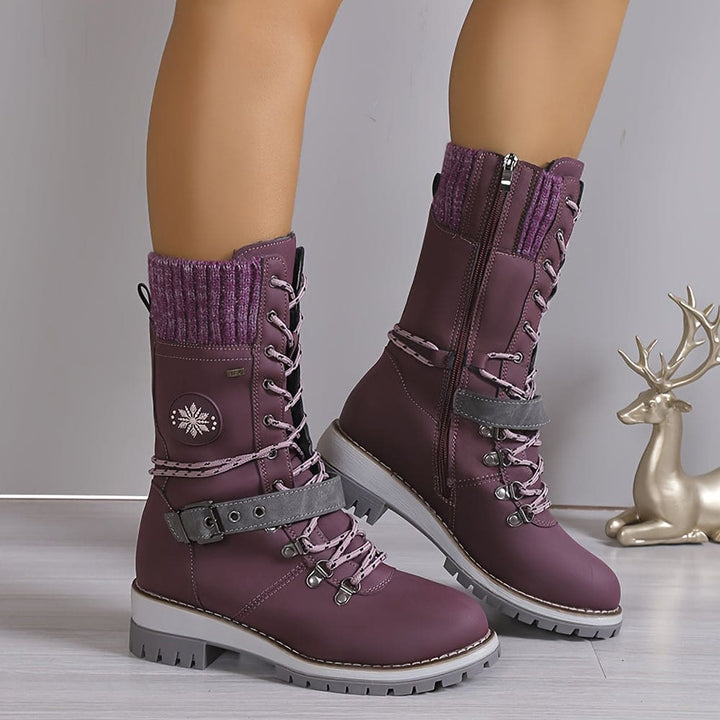 Drune - Elegante Gestrickte Thermo-Stiefel