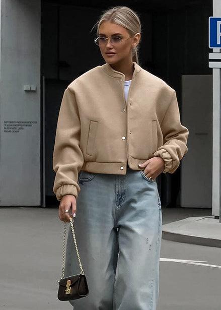 Drune | Luxuriöse Wollflugjacke - Khaki