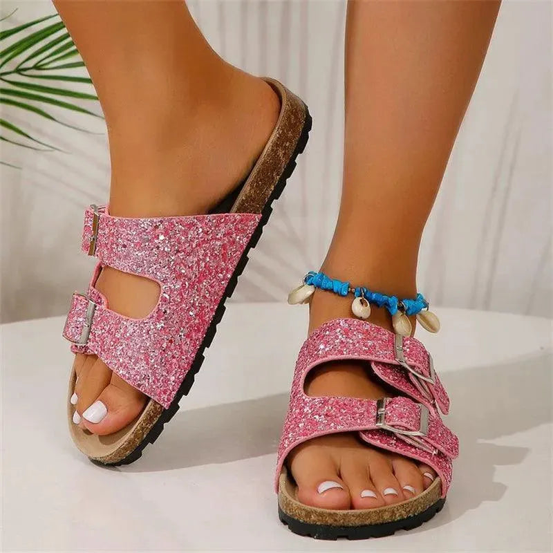 Drune | Slippers mit Doppelter Schnalle