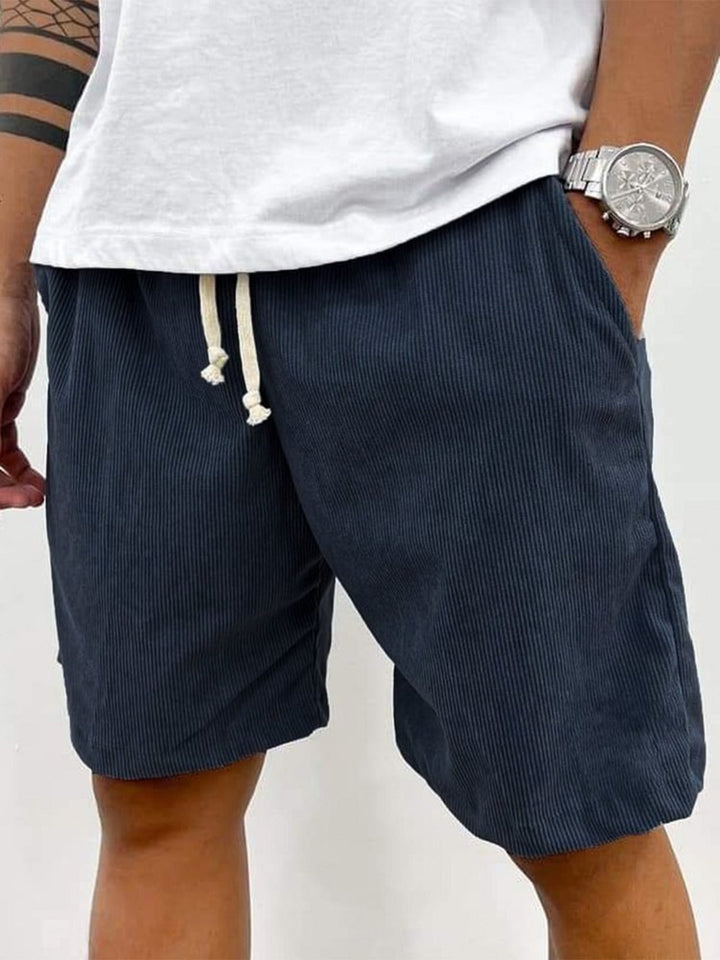 Drune | Herren Casual Kordelzug Cord Shorts