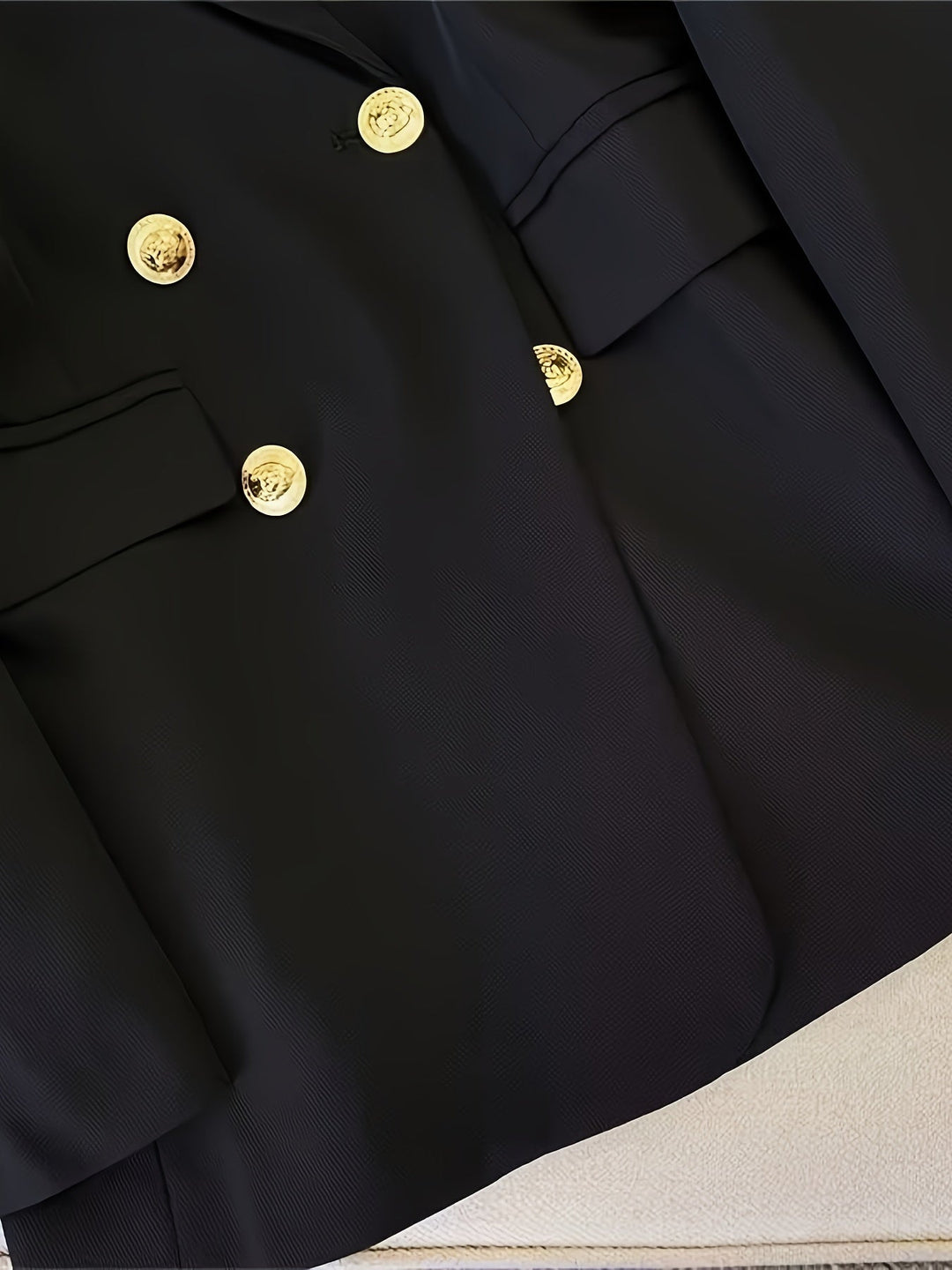 Drune | Eleganter Slim Fit Damen Blazer Mit Goldenen Knöpfen