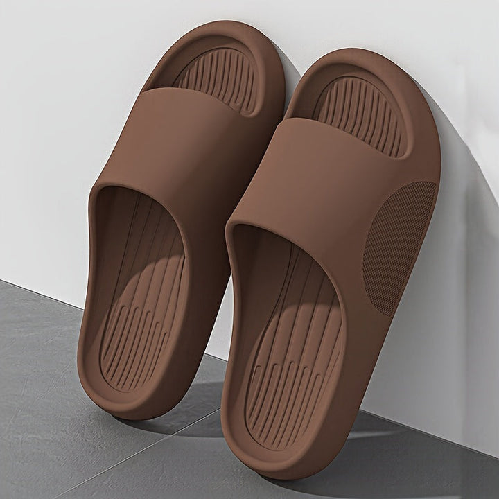 Slipper Schwarz Komfort Elegant