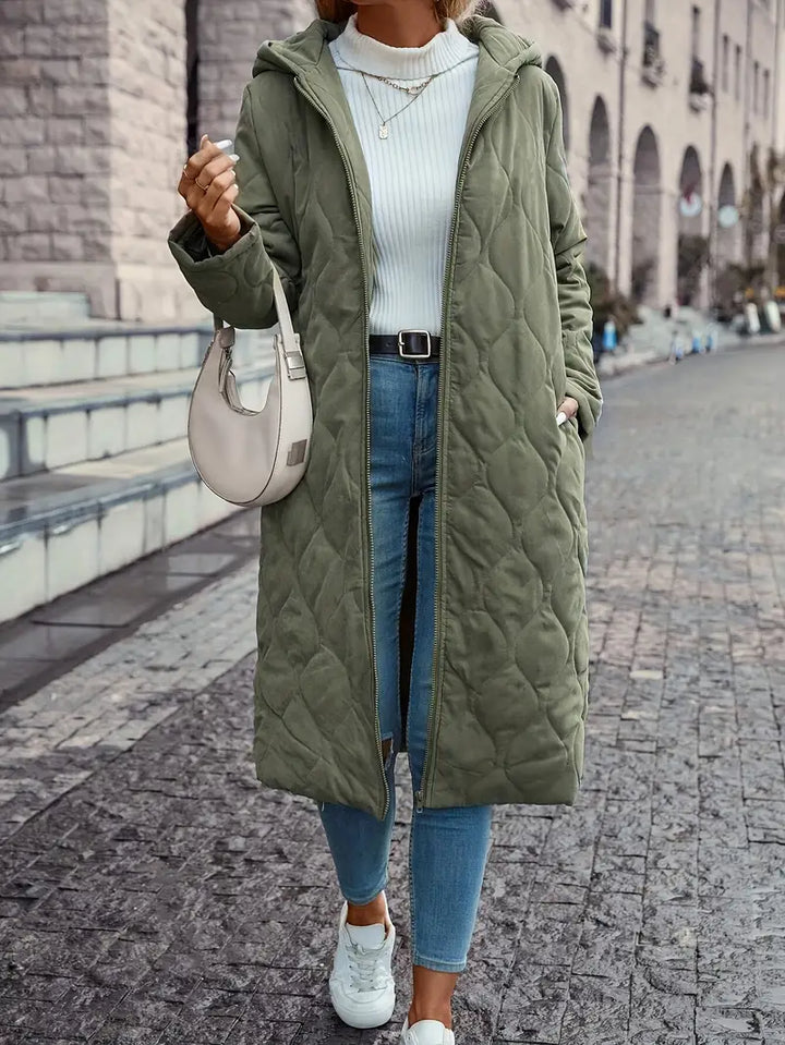 Drune | Langarm Gesteppte Daunenjacke mit Kapuze