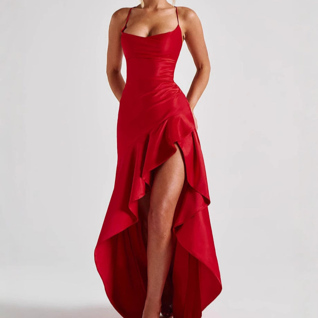 Drune | Unregelmäßiges Kleid mit Hosenträgern