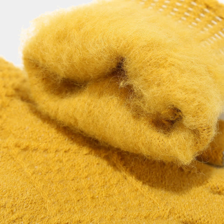 Drune | 3-teiliges gestricktes Accessoire-Set - stylische Damenmütze, Schal und Handschuhe