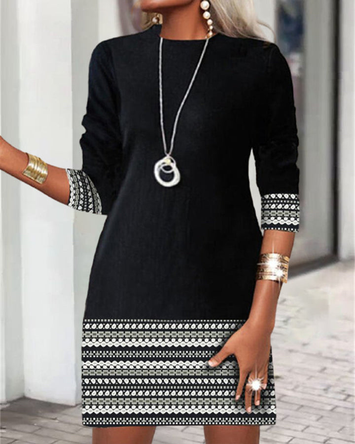 Drune | Patchwork Print Kleid
