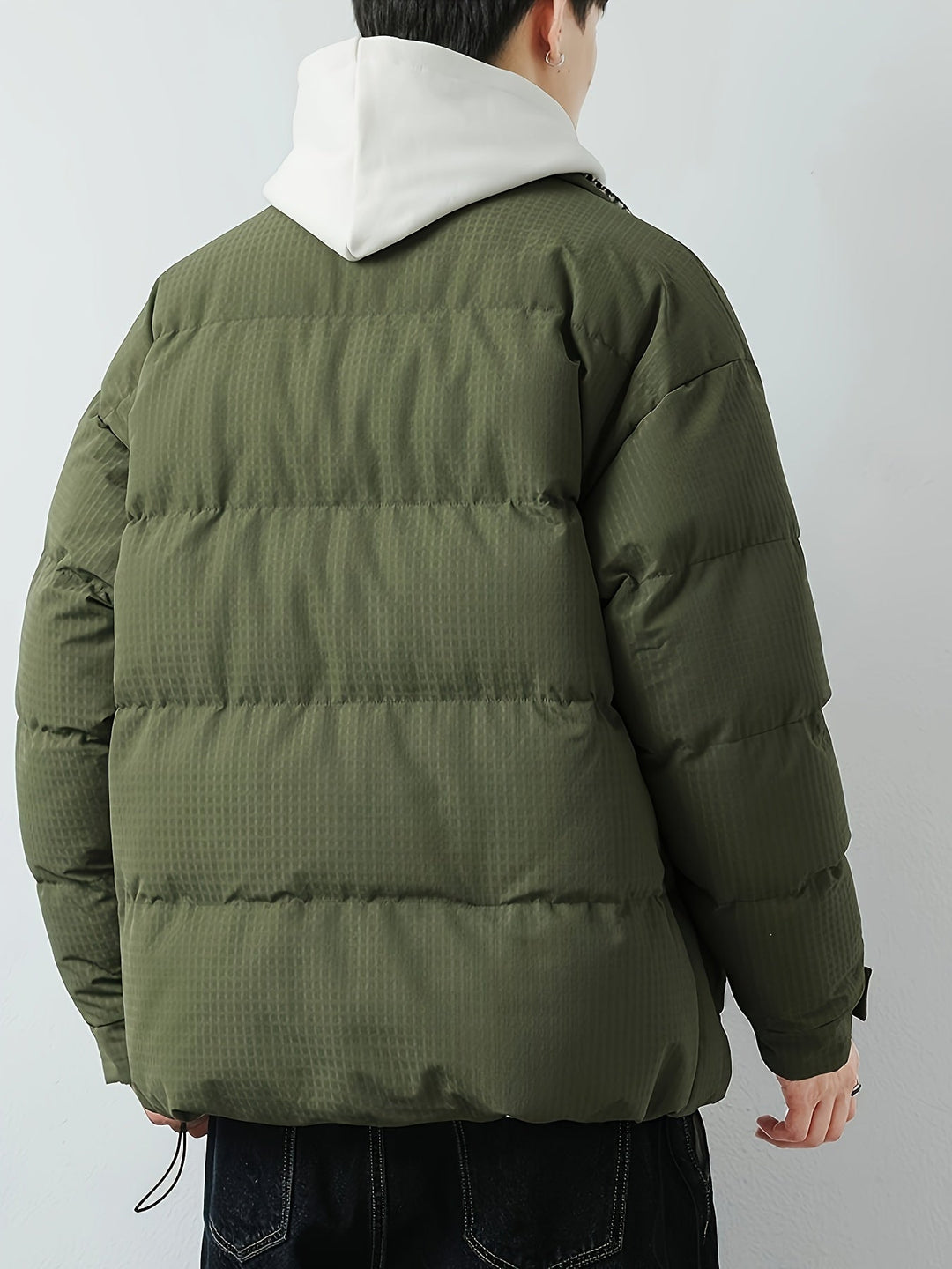 Drune |  Herren Winterjacke mit Stehkragen - Warme Übergangsjacke mit großen Taschen & Druckknöpfen