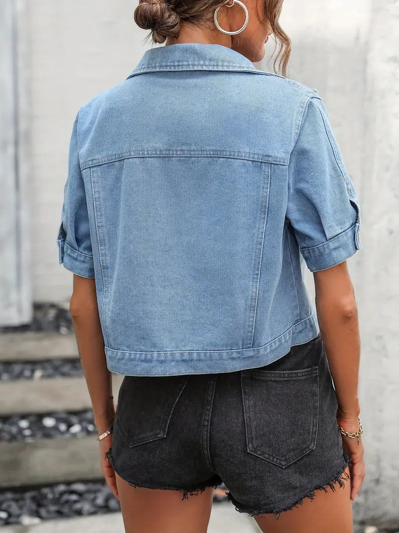 Drune | Kurze Denim Jacke