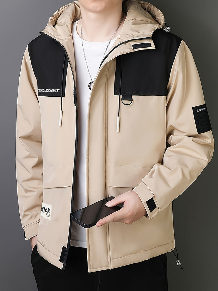 Drune |  Übergangsjacke - Winddichte Streetwear Jacke mit Kapuze & Utility-Taschen