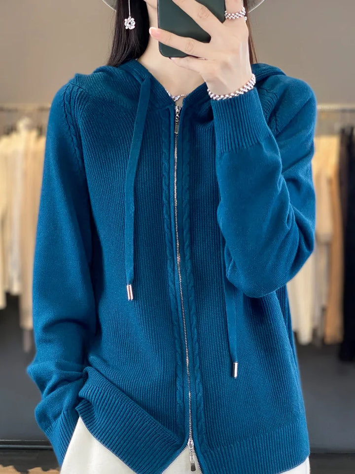 Drune | Luxuriöser Kapuzen-Cardigan