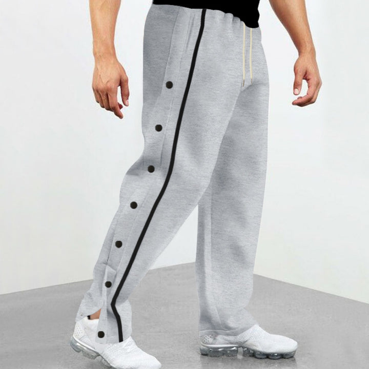 Drune | Gerade Sporthose mit Knöpfen