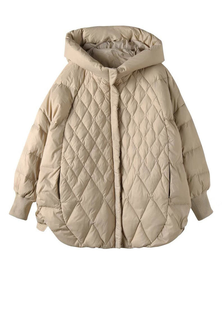 Drune | Halblanger Wintermantel Mit Kapuze Für Damen