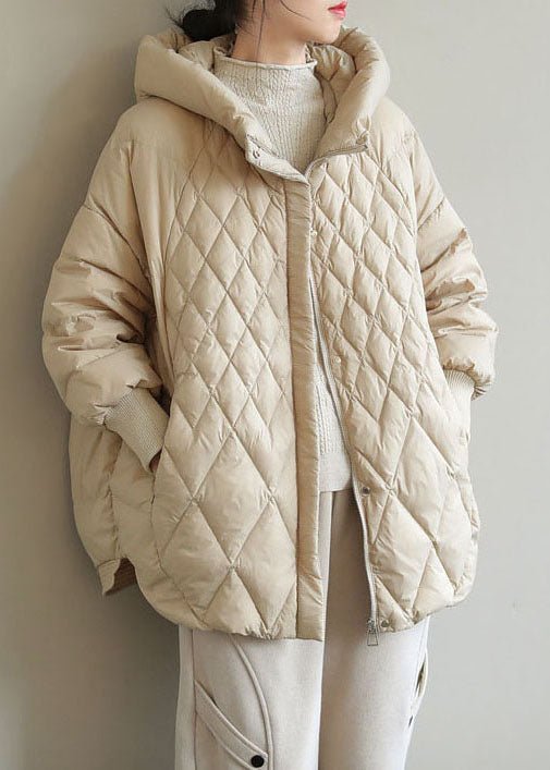 Drune | Halblanger Wintermantel Mit Kapuze Für Damen