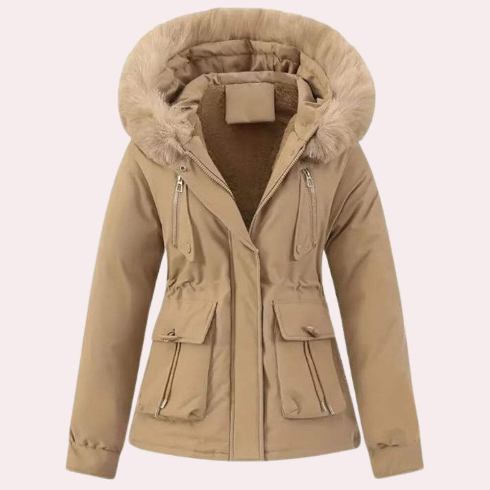 Drune | Damen Winterjacke mit Kapuze und Warmfutter
