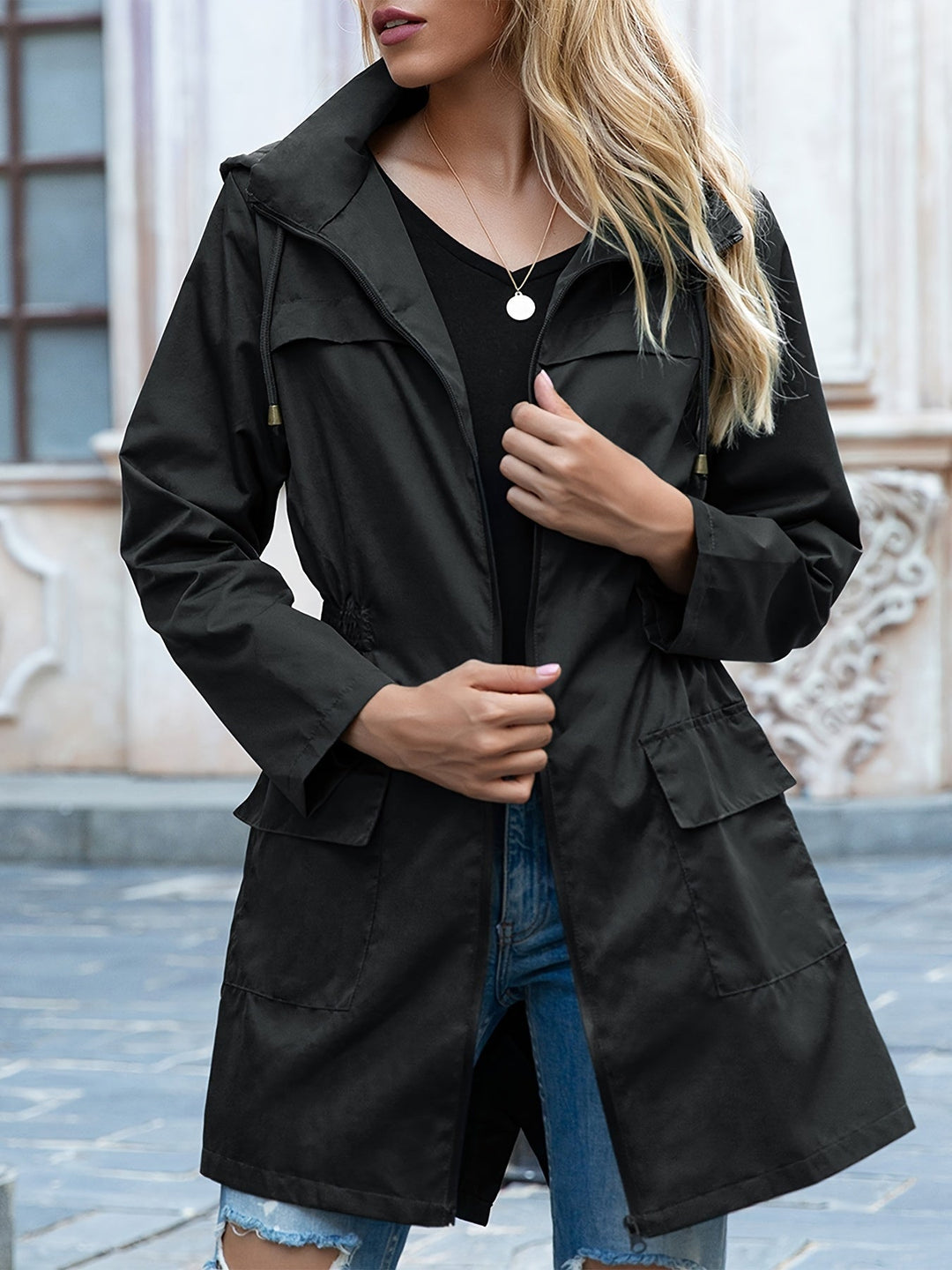 Modische und mühelose Winterjacke