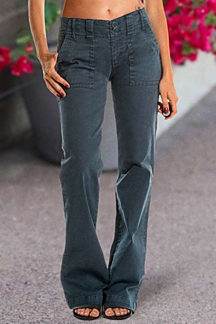 Drune |  Damen-Doppelknopf-Hose