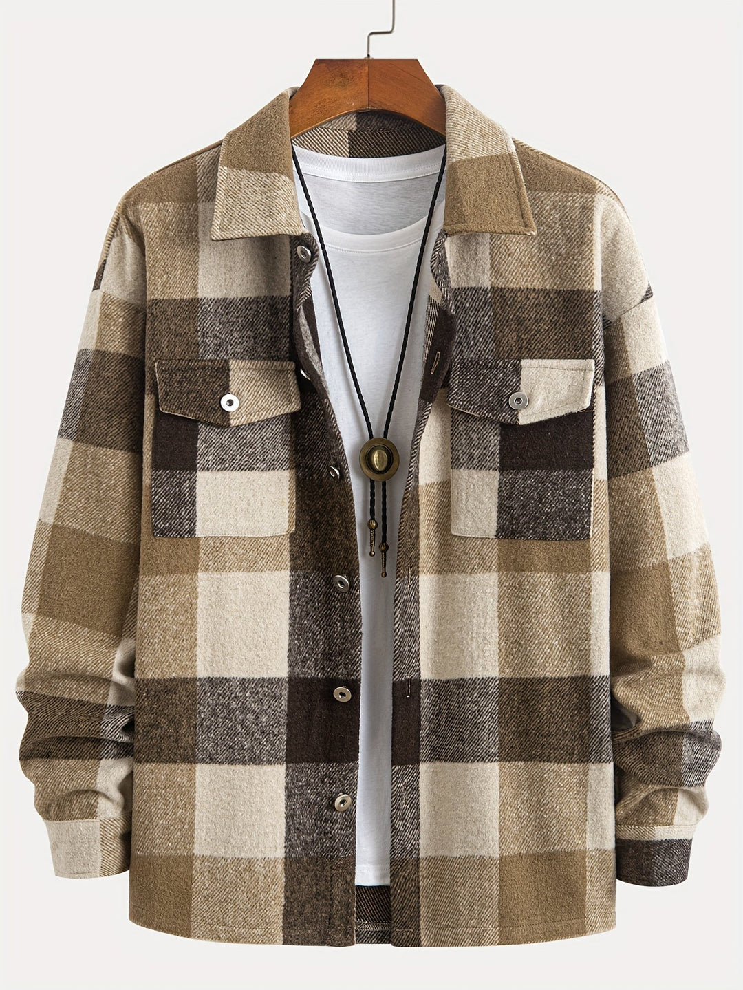 Drune | Karierter Hemdjacke Baumwolle Lässig und Trendy