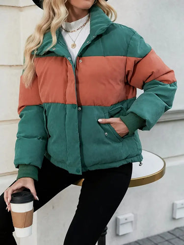 Drune | Color Block Puffy Coat