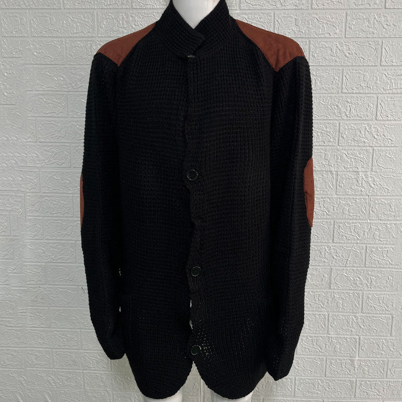 Drune | Strickjacke mit Stehkragen