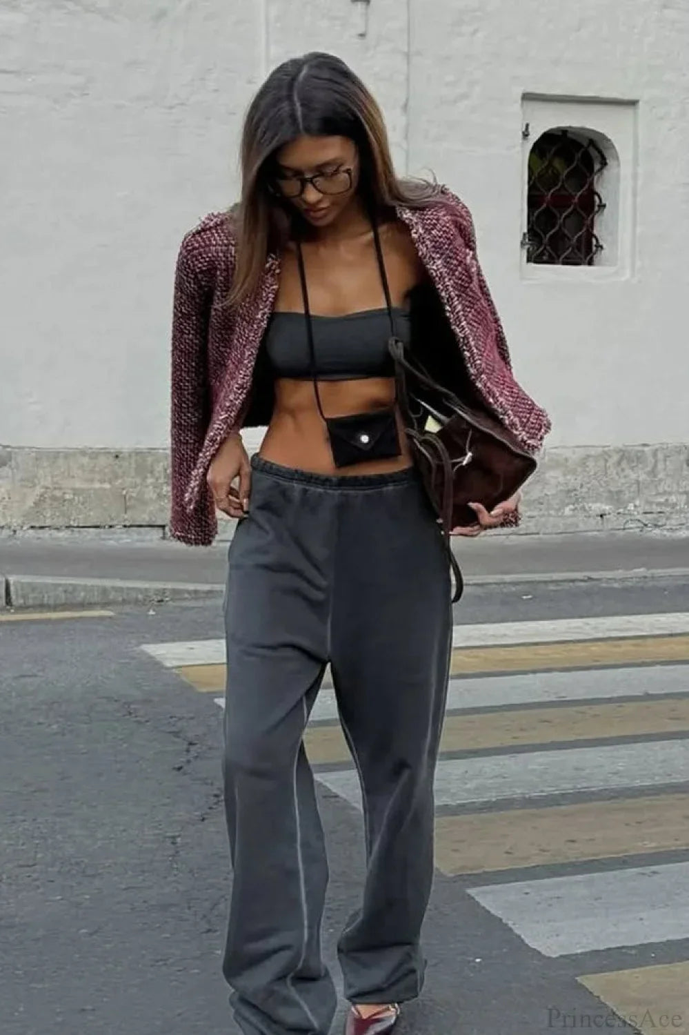 Drune | Stil Tweed Eleganter Gekürzter Blazer