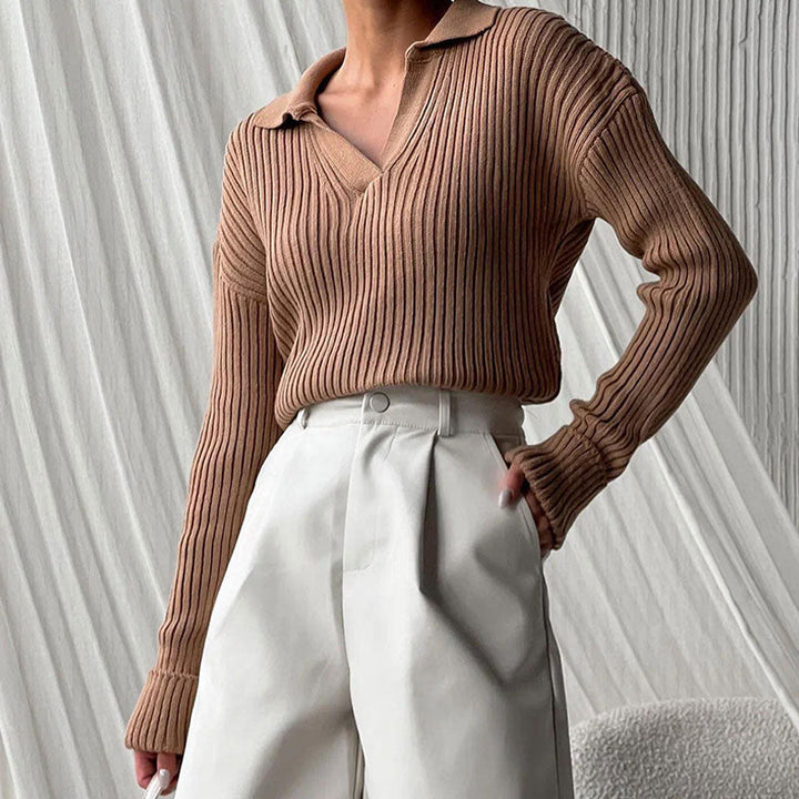 Drune | Damen V-Ausschnitt Pullover