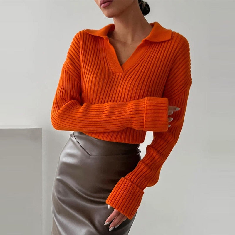 Drune | Damen V-Ausschnitt Pullover