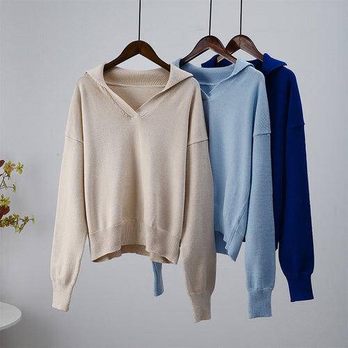 Drune | Damen V-Ausschnitt Pullover