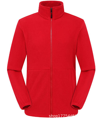 Damen Fleecejacke mit hochschließendem Kragen und seitlichen Taschen Drune