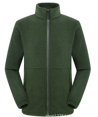 Damen Fleecejacke mit hochschließendem Kragen und seitlichen Taschen Drune