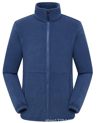 Damen Fleecejacke mit hochschließendem Kragen und seitlichen Taschen Drune