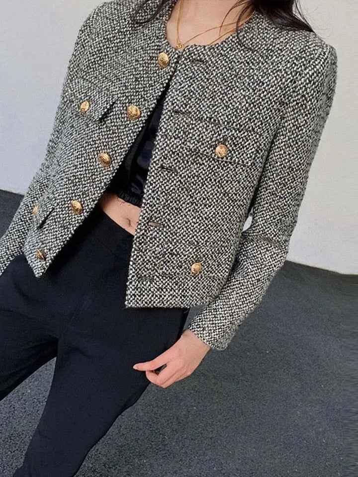 Drune | Schicke Multipocket Damen Tweedjacke