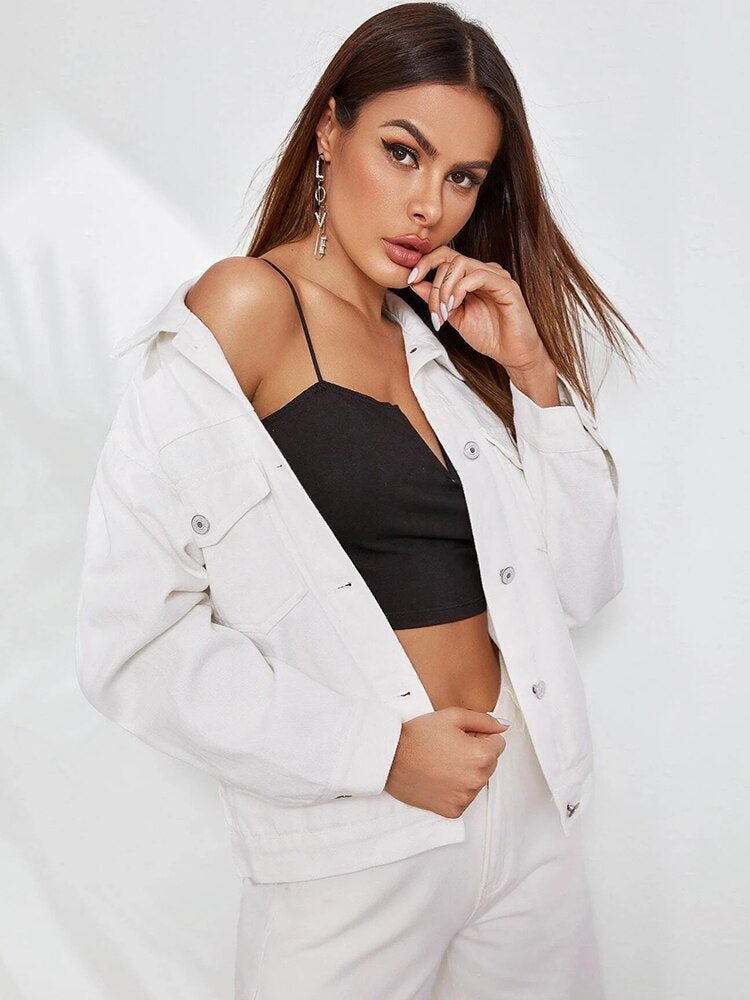 Drune | Schicke weiße Jacke - Stylisch und bequem