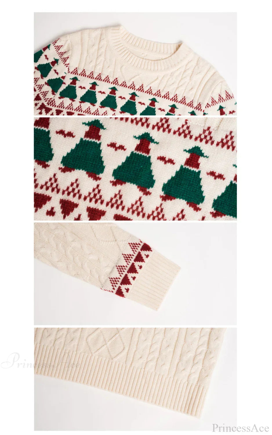 Drune | Weihnachtsbaum Vintage Fair Isle Pullover