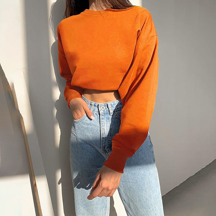 Drune | Gekürzter Langarmpullover für Frauen